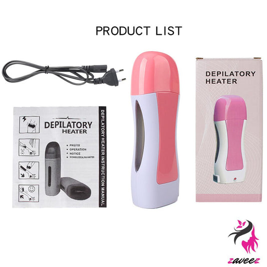 Electric Hair Removal Wax-melt Machine, Heater EU Plug Portable Epilator Roll, Heater Melt Depilation Hair Removal, SPA Handheld Body Depilatory Machine Hair Removal Tool